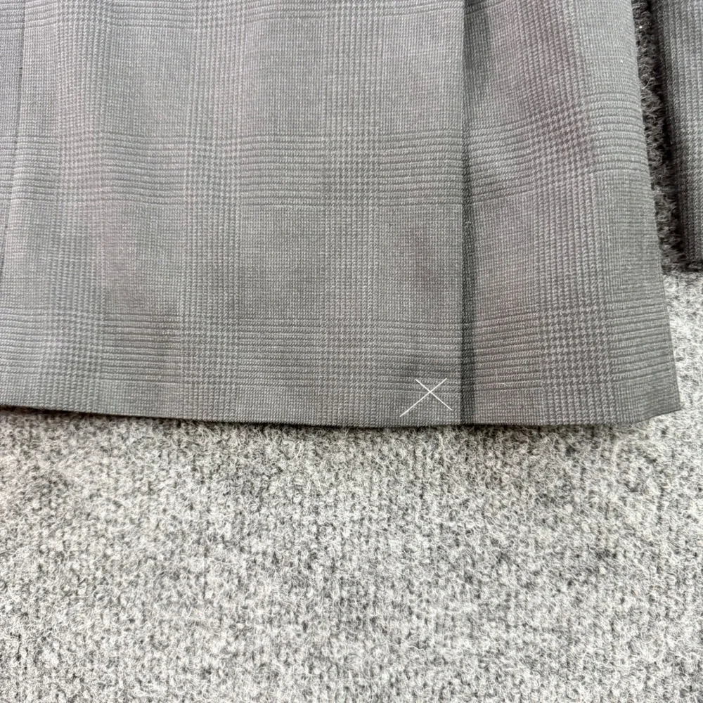 Jos A Bank 1905 Blazer Slim Fit Merino Wool Stretch Sport Coat dark‎ Grey Plaid